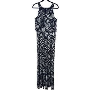 Marc New York Andrew Marc Jumpsuit Size Large Black White and Gray